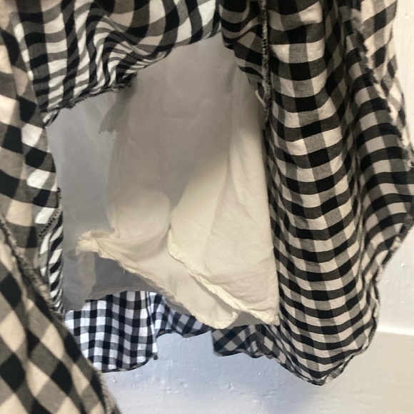 A New Day Black and White Asymmetrical Trumpet Midi Skirt - Picture 10 of 10